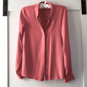 Silk Salmon Blouse